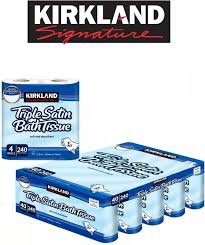 Kirkland Signature Triple Satin 3-Ply Toilet Tissue, 40 Rolls